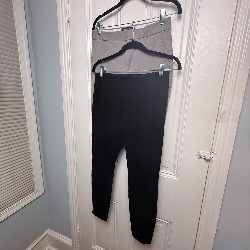 BANANA REPUBLIC & TAHARI Work Pant Bundle Womens 6P Small Gray Black
